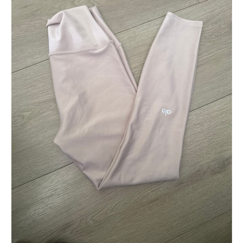 Alo Yoga Airlift Performance Leggings Pinkish Workout Sports Yoga Athleisure XS